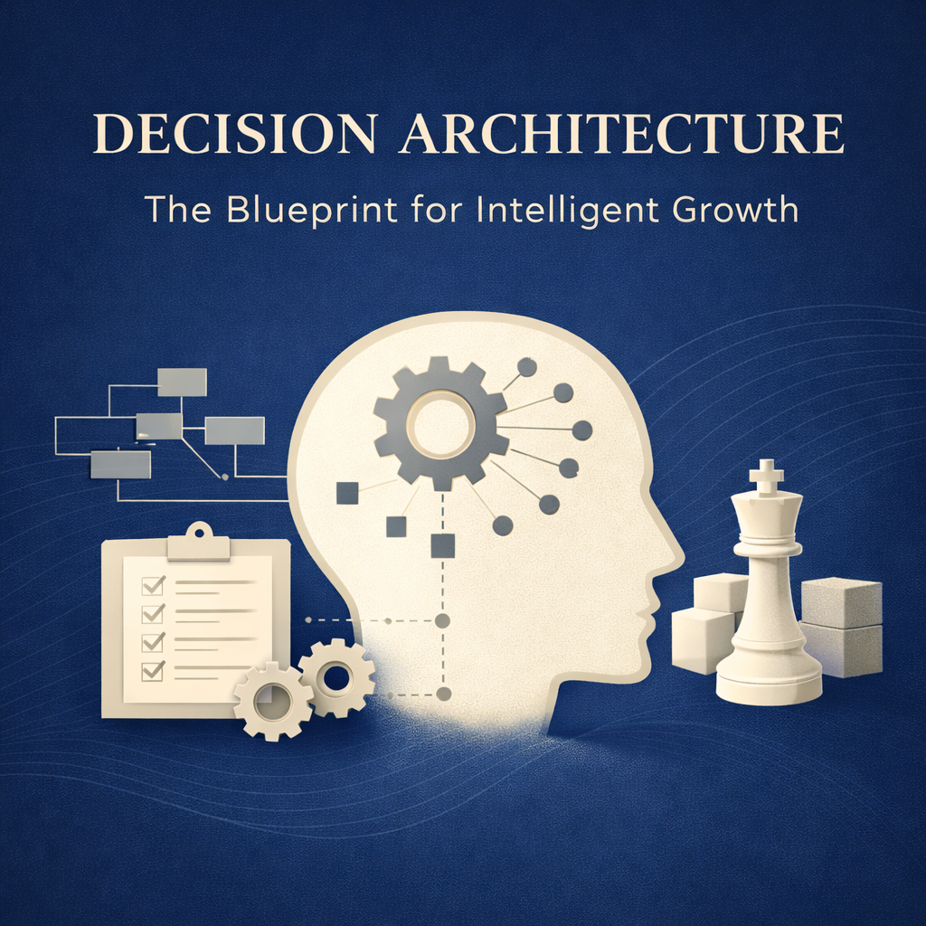 graphic with marketing architecture symbols on it